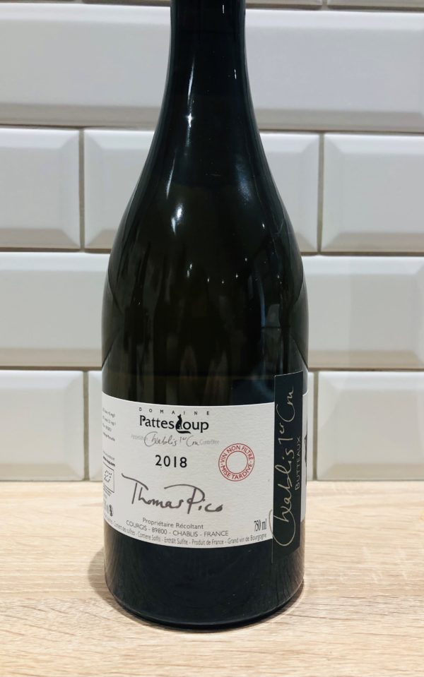 Bourgogne. Domaine Pattes Loup. Thomas Pico. Cuvée "Les Butteaux". 2018. – Image 2