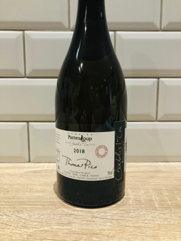 Bourgogne. Domaine Pattes Loup. Thomas Pico. Cuvée "Beauregard". 2018. – Image 4